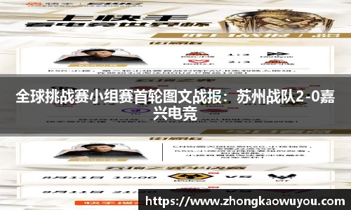 全球挑战赛小组赛首轮图文战报：苏州战队2-0嘉兴电竞