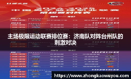 主场极限运动联赛排位赛：济南队对阵台州队的刺激对决